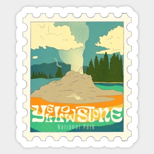 Yellowstone National Park Stamp Sticker